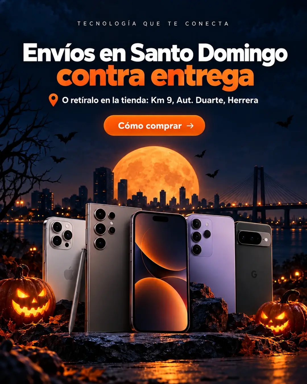 Envíos en Santo Domingo contra entrega o retiro en la tienda del Km 9