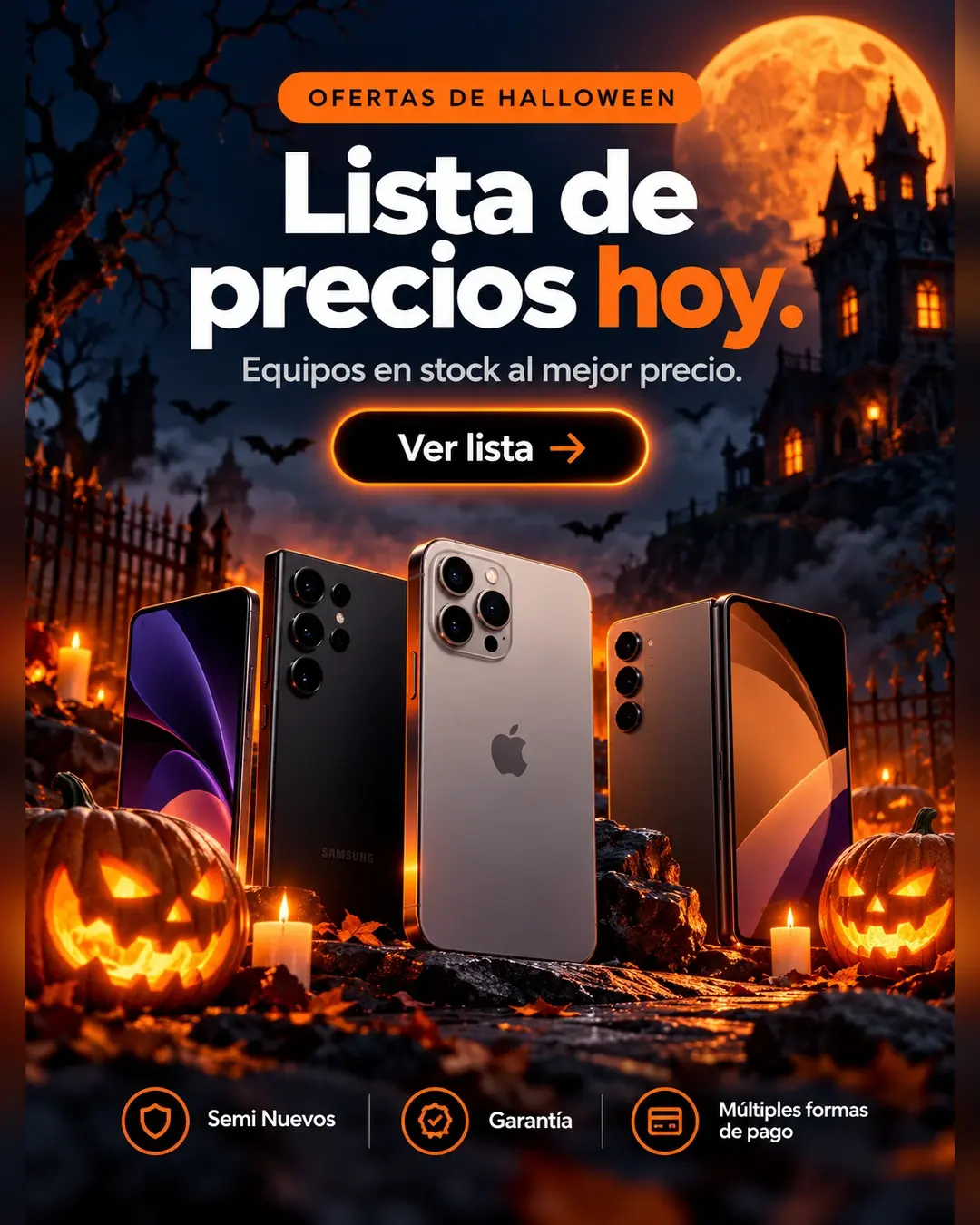 Lista de precios de hoy: equipos en stock al mejor precio, con garantía y varios medios de pago
